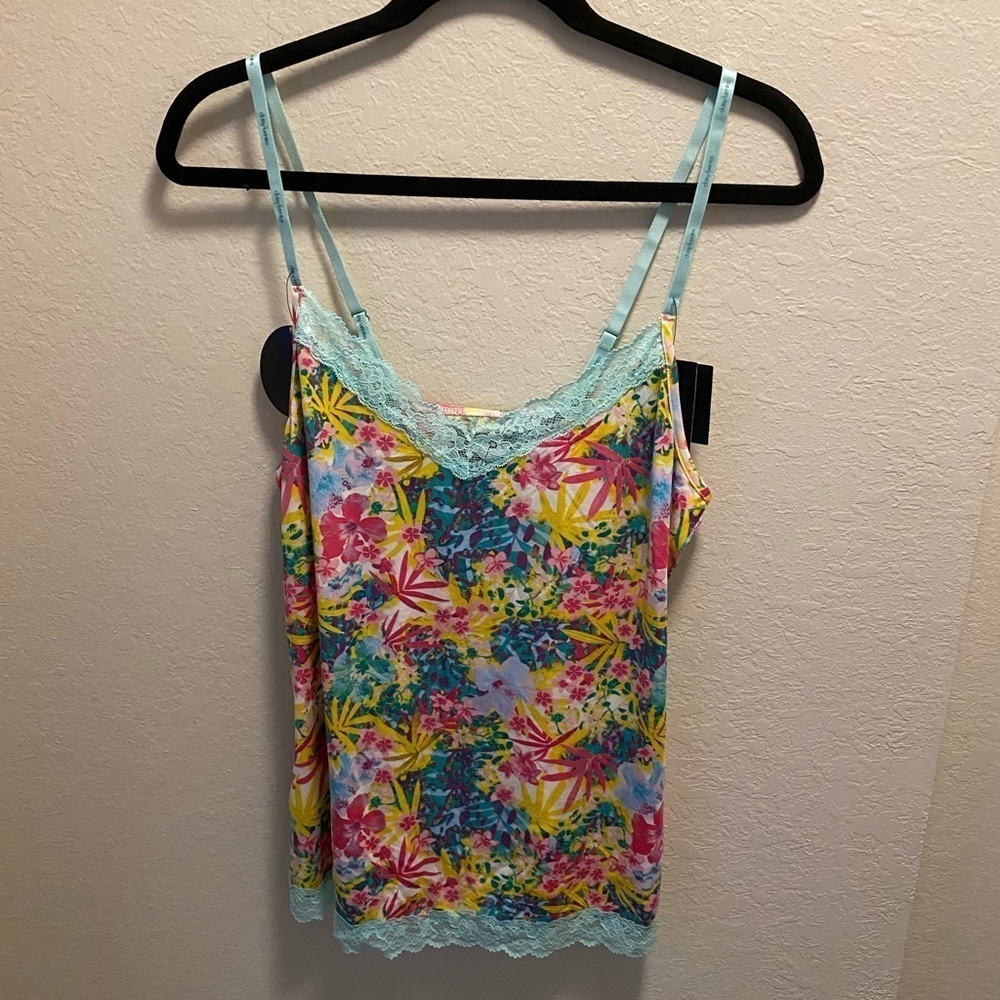 NWT Daisy Fuentes floral sleep cami